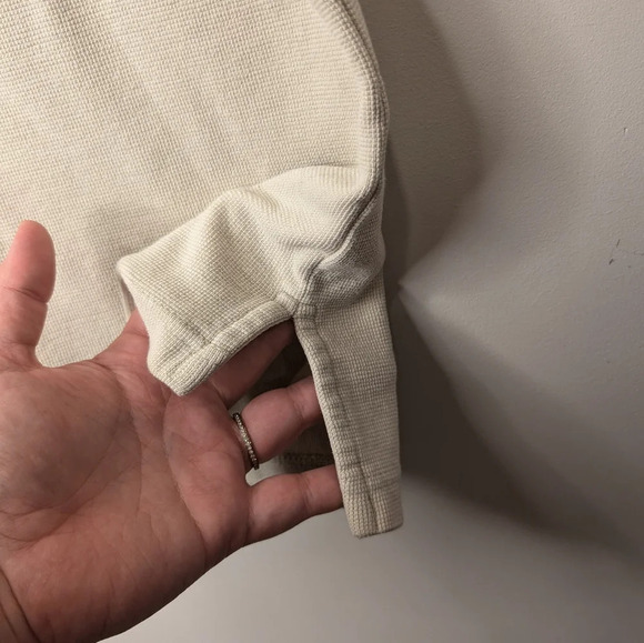 Vintage Big Dogs Collared Cream Textured Fabric Golf Polo Men's XL - Picture 6 of 8